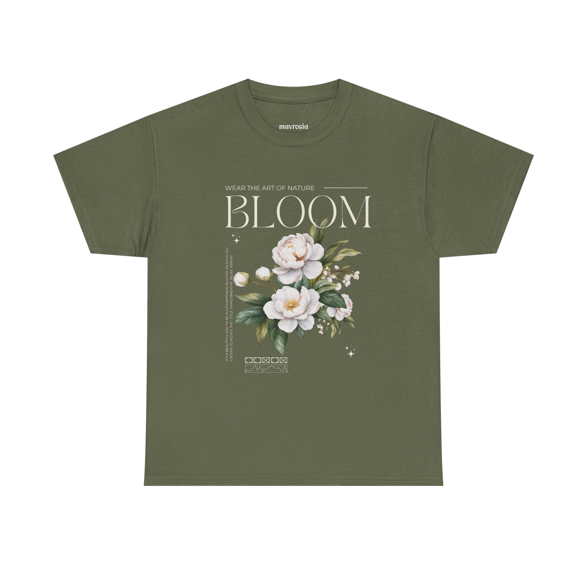 Floral Bloom Graphic Tee - Nature Inspired Unisex Cotton Shirt, Casual Wear, Spring Fashion, Gift for Gardeners, Nature Lovers