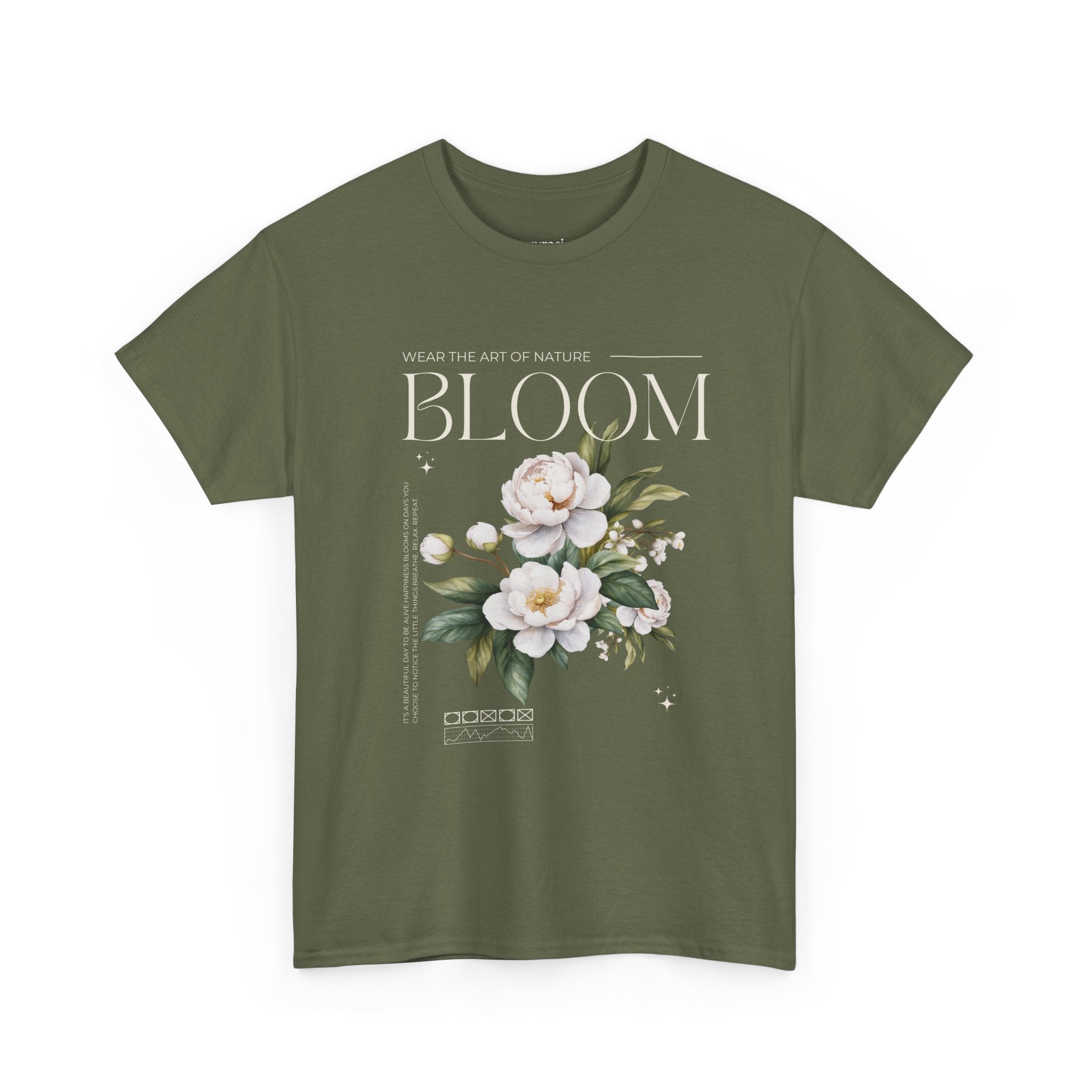 Floral Bloom Graphic Tee - Nature Inspired Unisex Cotton Shirt, Casual Wear, Spring Fashion, Gift for Gardeners, Nature Lovers