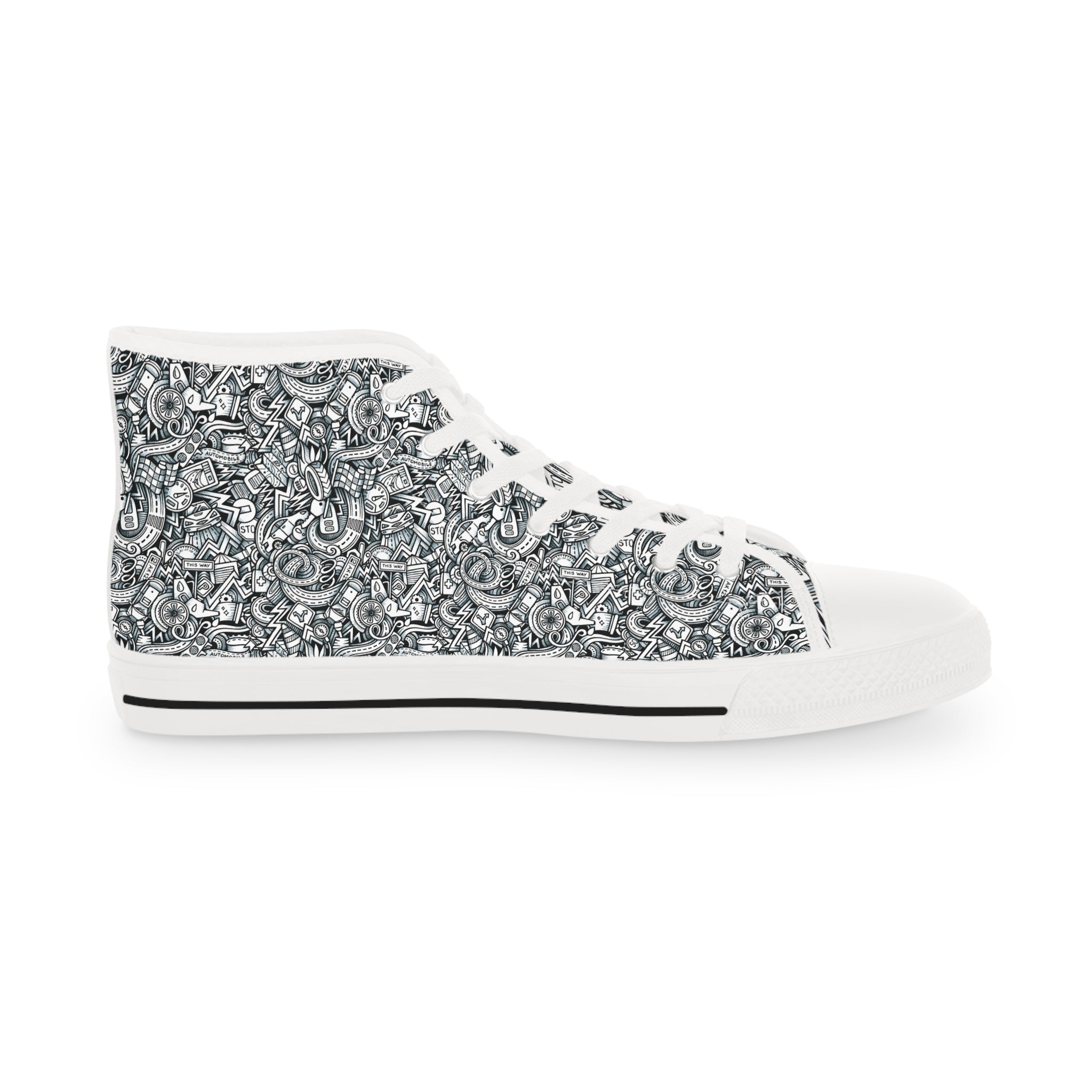 Men's High Top Sneakers - Edge Over Ordinary