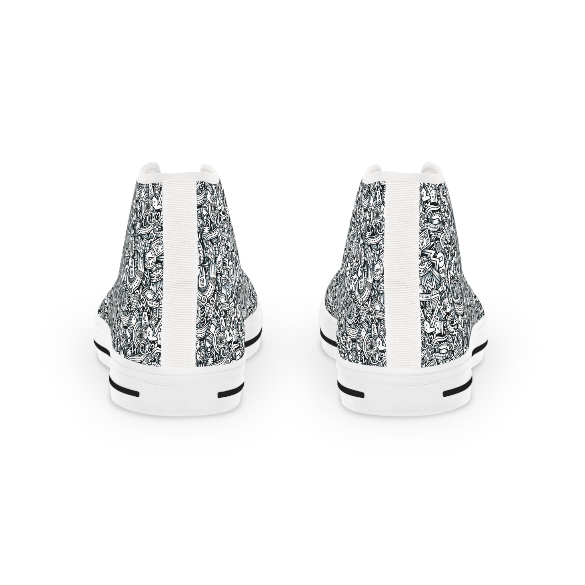 Men's High Top Sneakers - Edge Over Ordinary