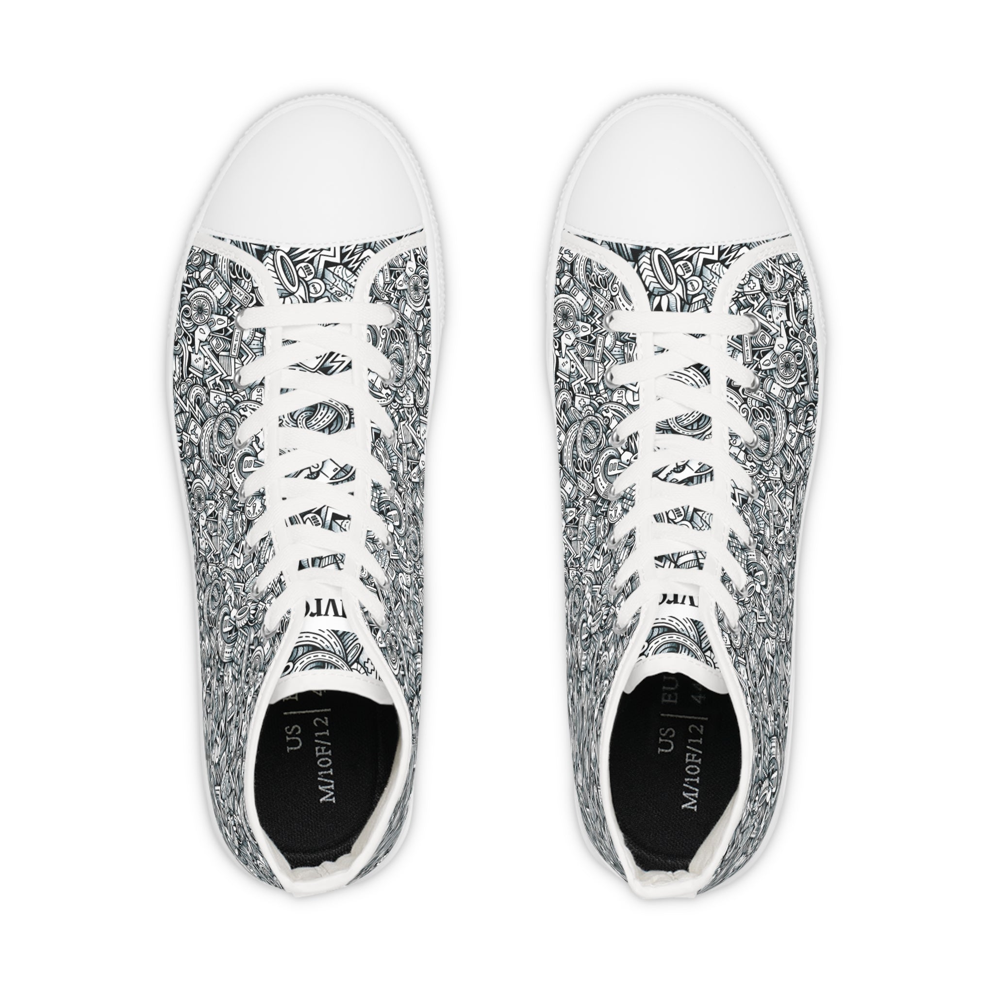 Men's High Top Sneakers - Edge Over Ordinary