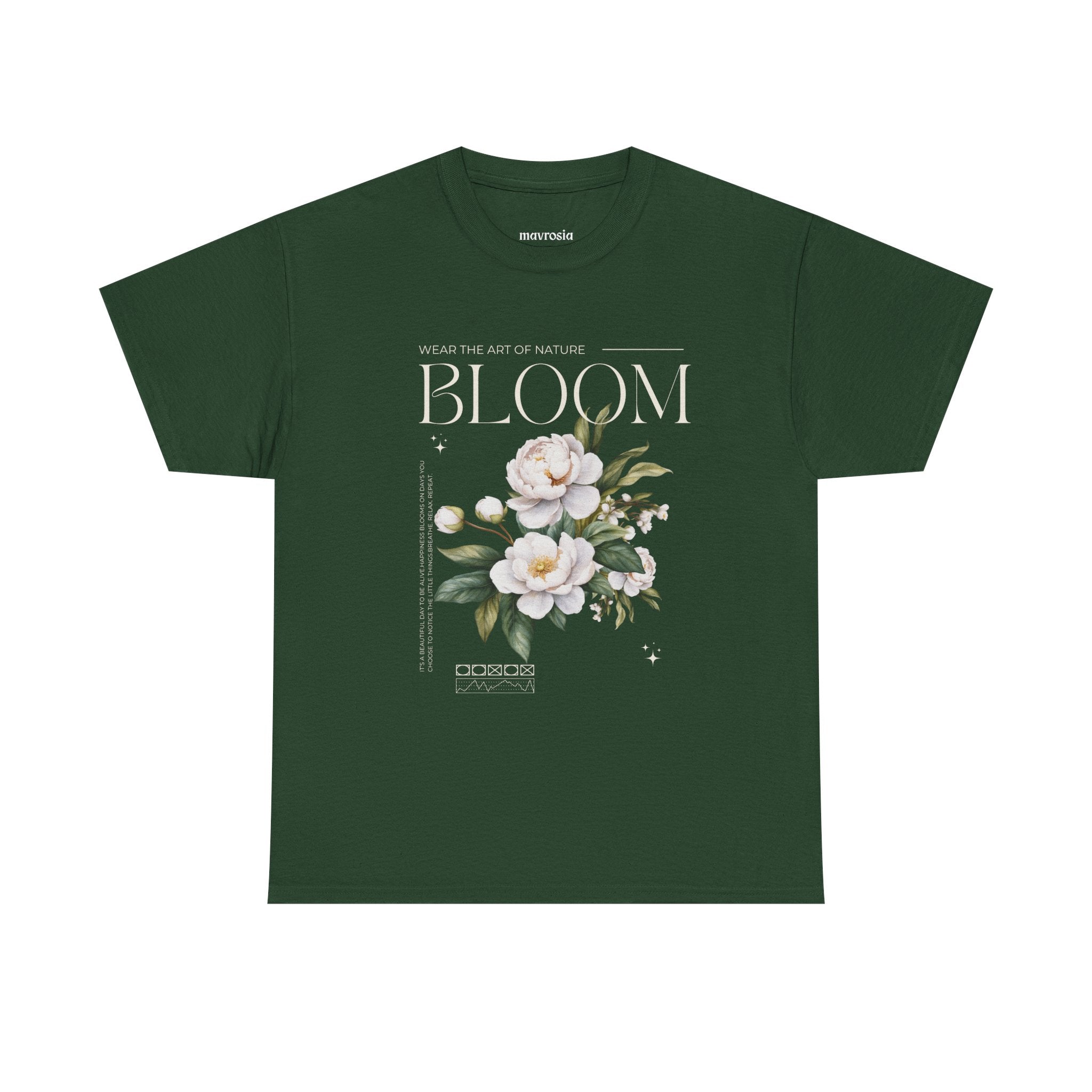Floral Bloom Graphic Tee - Nature Inspired Unisex Cotton Shirt, Casual Wear, Spring Fashion, Gift for Gardeners, Nature Lovers