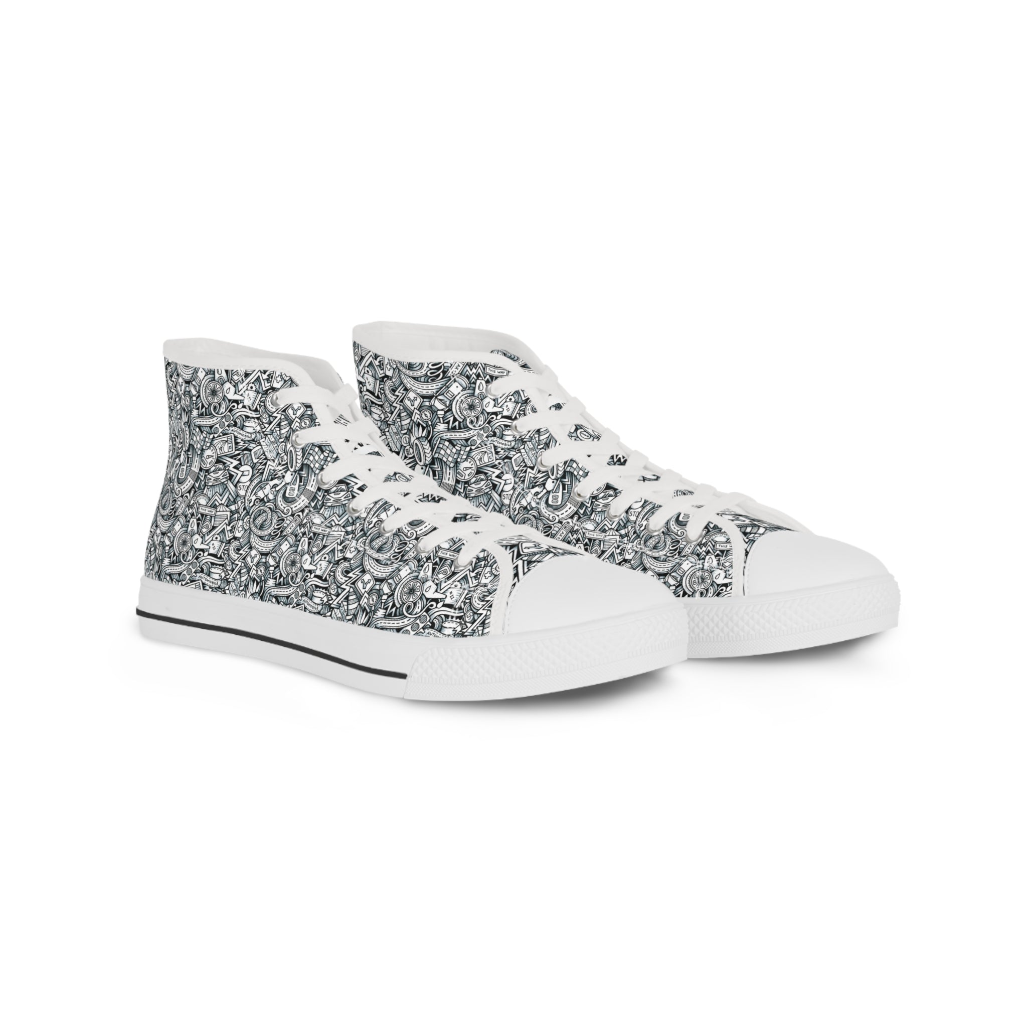 Men's High Top Sneakers - Edge Over Ordinary