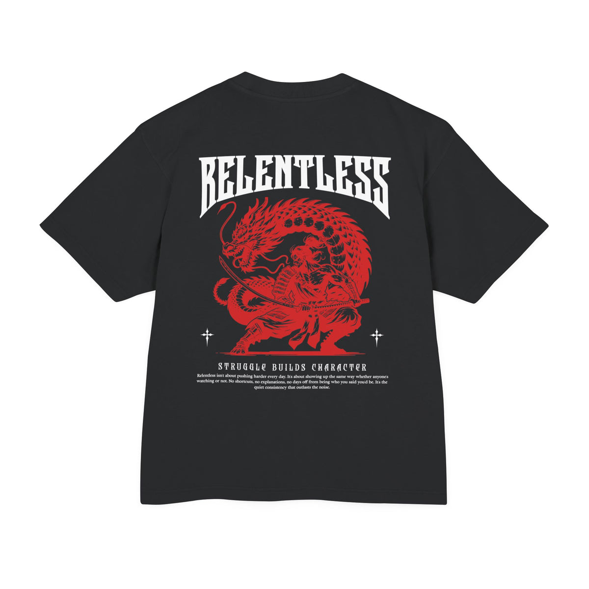 Relentless Dragon Graphic Tee - back print- www.mavrosia.com