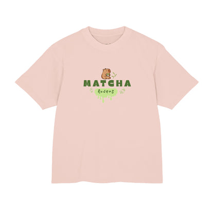 Matcha Lovers Boxy Tee – Capybara Graphic | Mavrosia