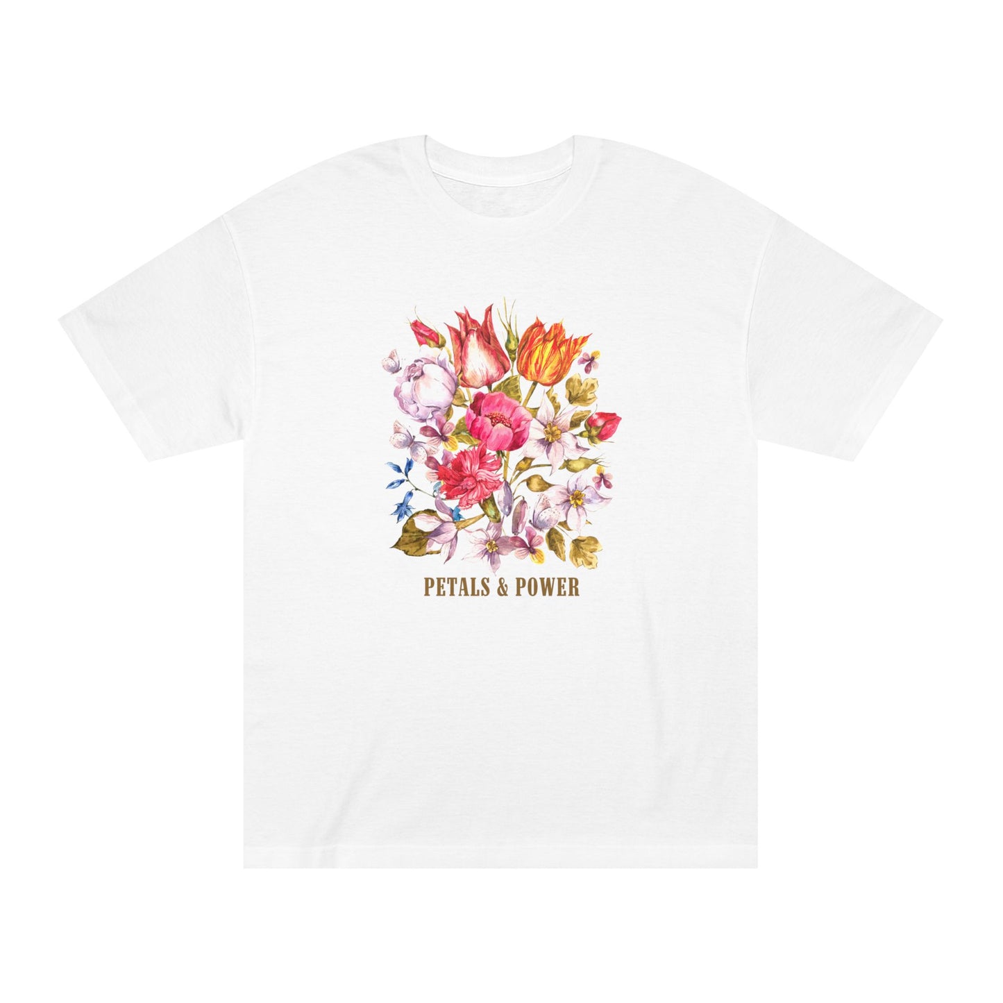 Petals & Power Floral Tee | Mavrosia