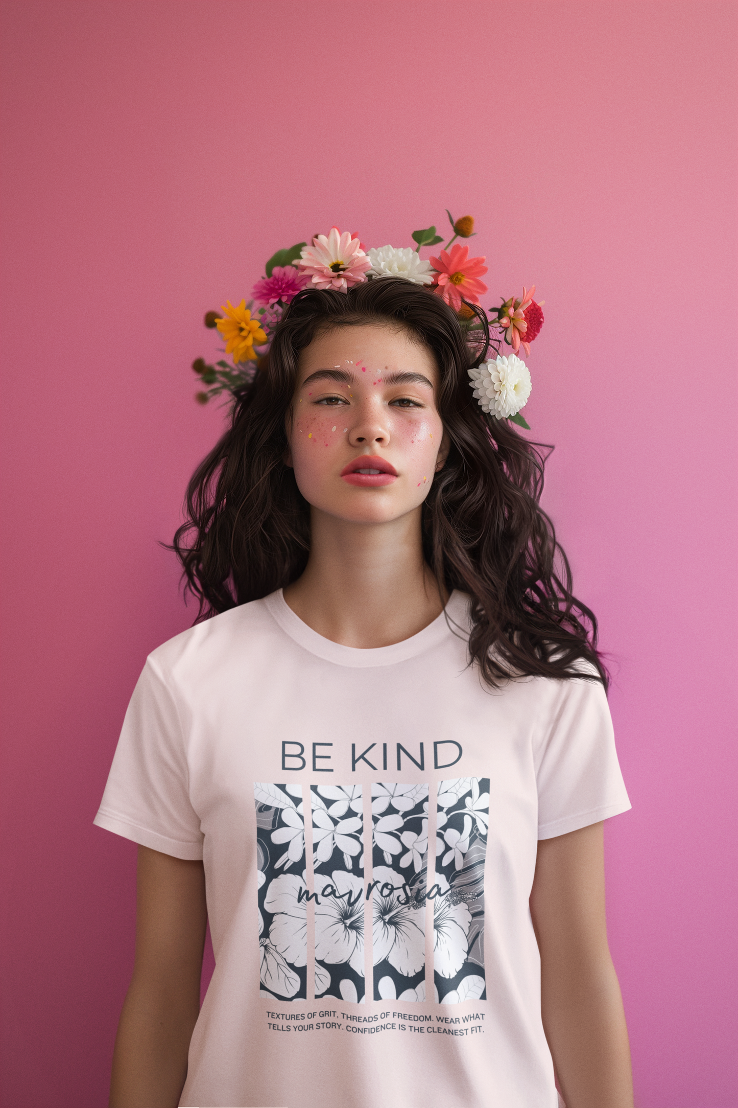 Be Kind — Floral Tee