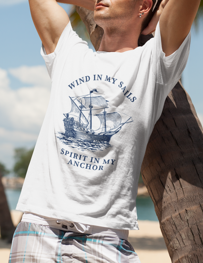 Wind & Anchor — Nautical Graphic Tee