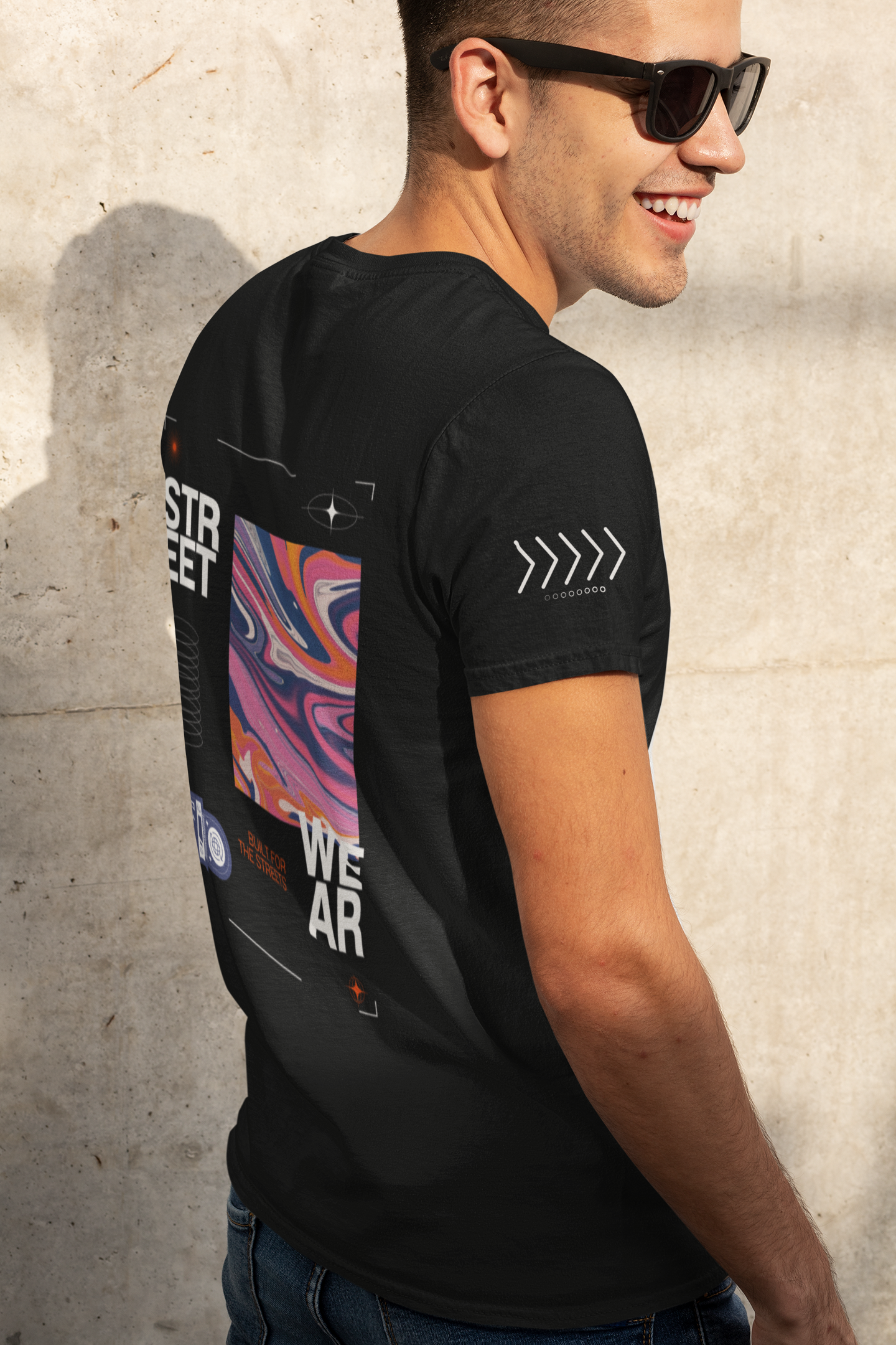Streetwear Tee — Colorwave Graphic