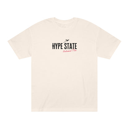 Retro streetwear tee, Hype State graphic detail - Mavrosia