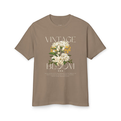 Vintage Bloom Floral Tee – Retro Botanical Graphic | Mavrosia