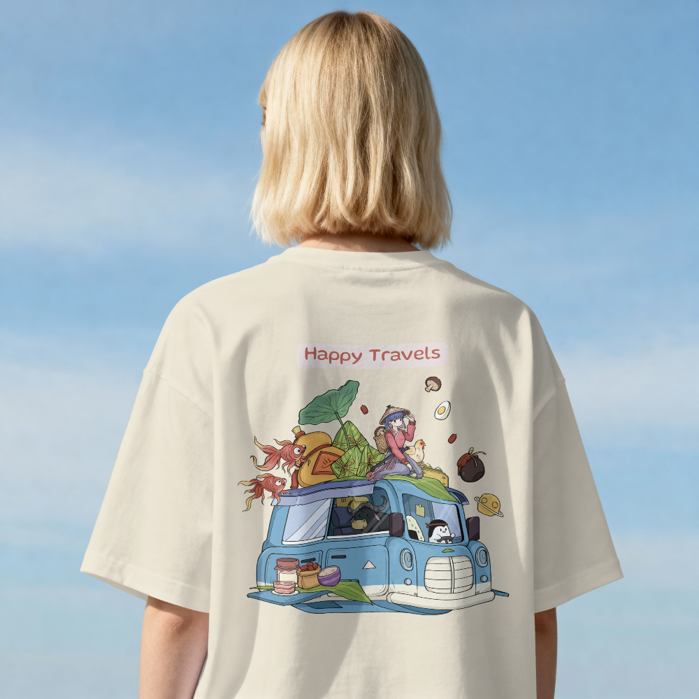 Happiness Looks Good on You Tee – Happy Travels | Mavrosia