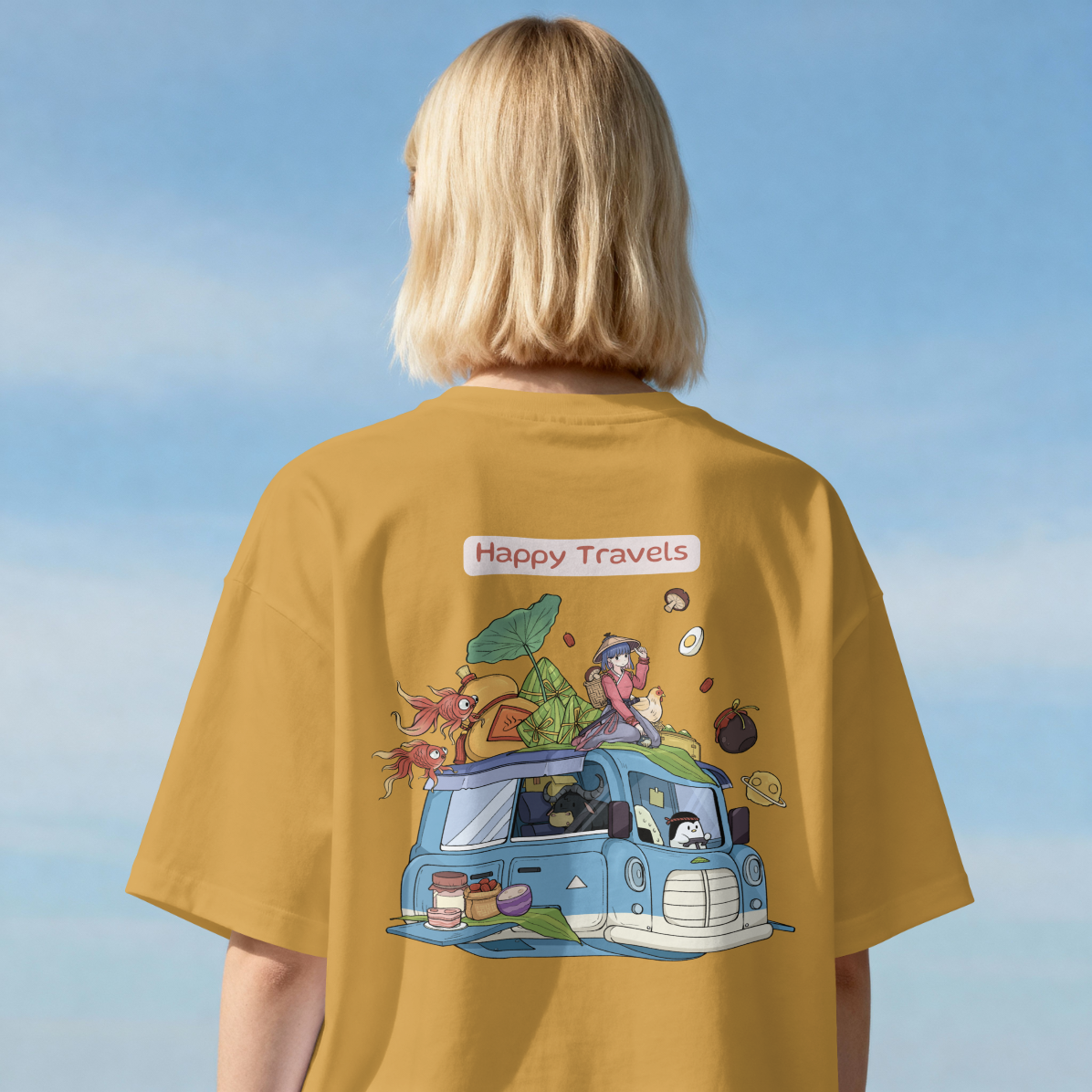 Happiness Looks Good on You Tee – Happy Travels | Mavrosia