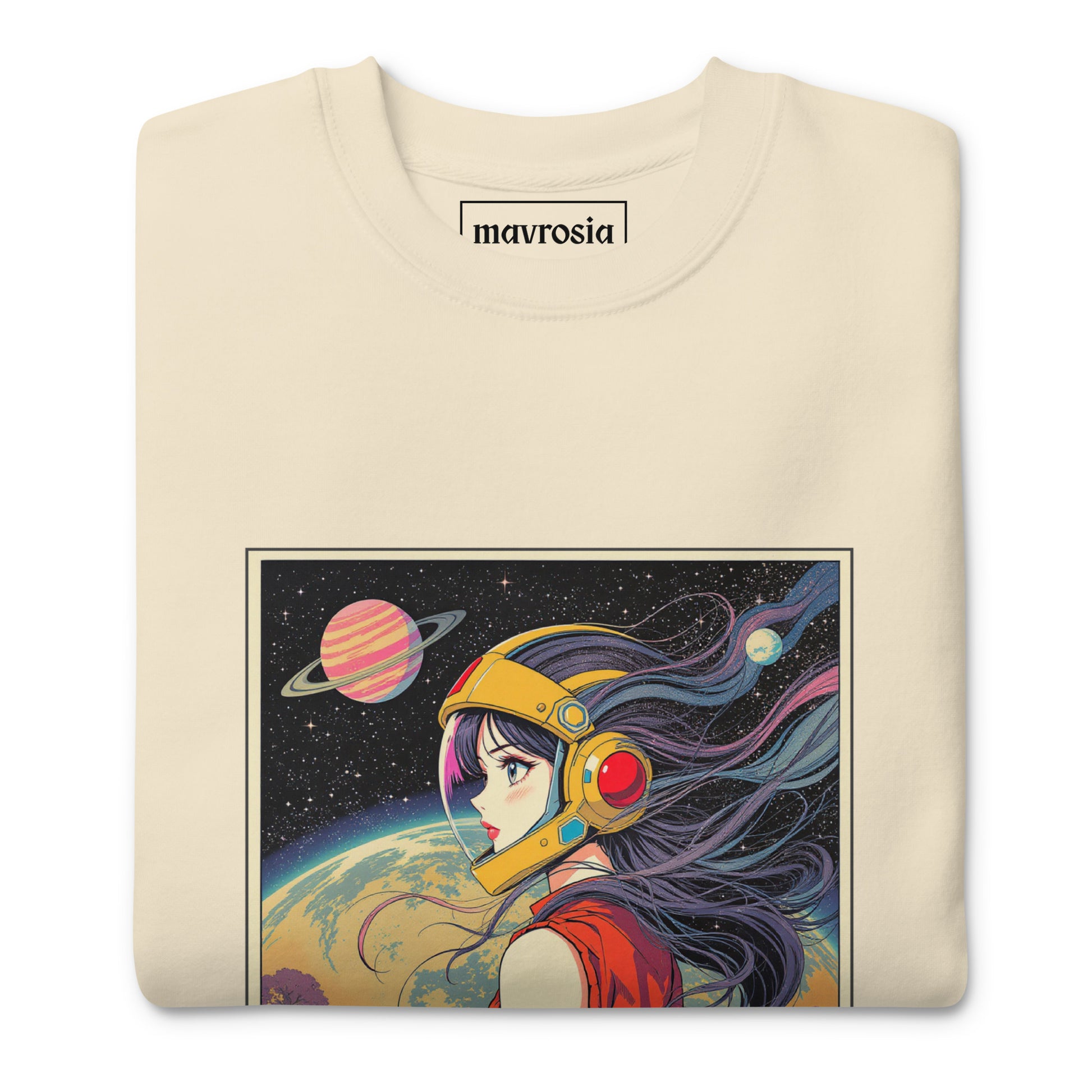 Unisex Sweatshirt - Retro Frequency bone Color. www.mavrosia.com