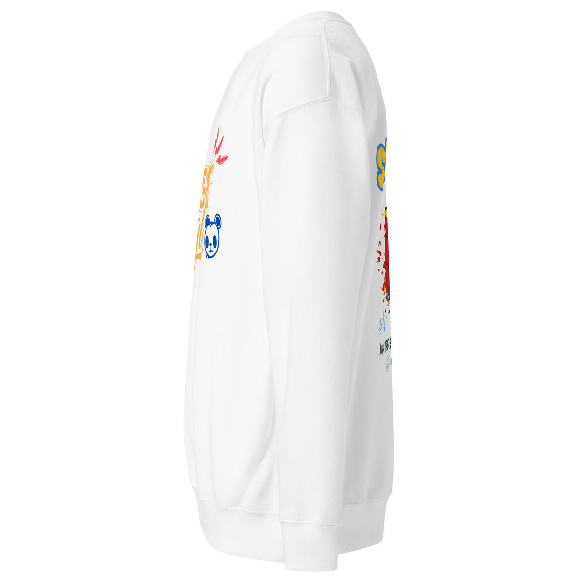 Street Style unisex sweatshirt left side view - Mavrosia